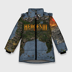 Куртка зимняя для девочки ГЕРОИ 3, цвет: 3D-светло-серый