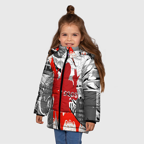Зимняя куртка для девочки WATCH DOGS 2 / 3D-Светло-серый – фото 3