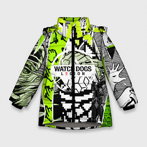 Зимняя куртка для девочки WATCH DOGS:LEGION / 3D-Светло-серый – фото 1