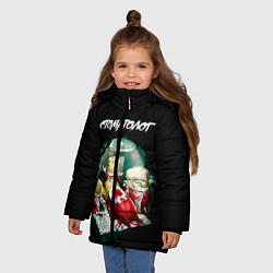 Куртка зимняя для девочки Стоматолог, цвет: 3D-красный — фото 2