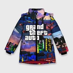 Куртка зимняя для девочки GTA, цвет: 3D-красный