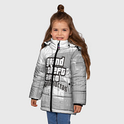Куртка зимняя для девочки GTA SanAndreas, цвет: 3D-черный — фото 2