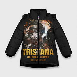 Куртка зимняя для девочки Tristana, цвет: 3D-черный