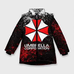 Куртка зимняя для девочки UMBRELLA CORP, цвет: 3D-черный