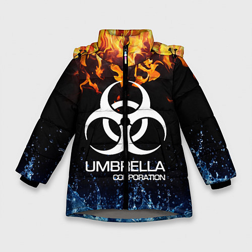 Зимняя куртка для девочки UMBRELLA CORPORATION / 3D-Светло-серый – фото 1