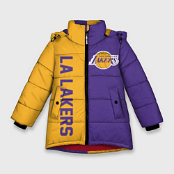 Куртка зимняя для девочки LA LAKERS, цвет: 3D-красный