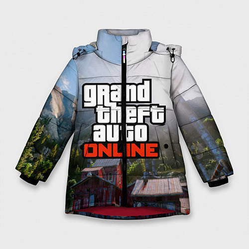 Зимняя куртка для девочки GTA Online / 3D-Красный – фото 1