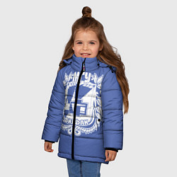 Куртка зимняя для девочки Физфак МГУ, цвет: 3D-красный — фото 2