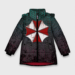 Куртка зимняя для девочки Umbrella, цвет: 3D-красный