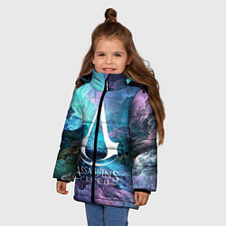 Куртка зимняя для девочки ASSASSINS CREED, цвет: 3D-черный — фото 2
