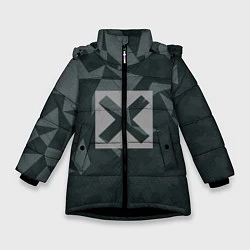 Куртка зимняя для девочки Cross, цвет: 3D-черный