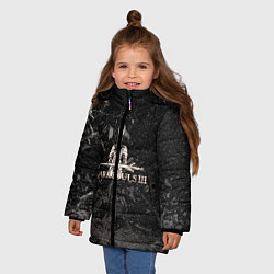 Куртка зимняя для девочки DARK SOULS, цвет: 3D-черный — фото 2