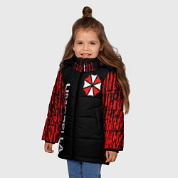 Куртка зимняя для девочки UMBRELLA CORPORATION, цвет: 3D-черный — фото 2