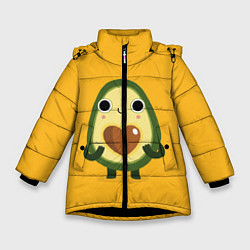Куртка зимняя для девочки AVOCADO, цвет: 3D-черный