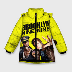 Куртка зимняя для девочки Brooklyn Nine-Nine, цвет: 3D-черный