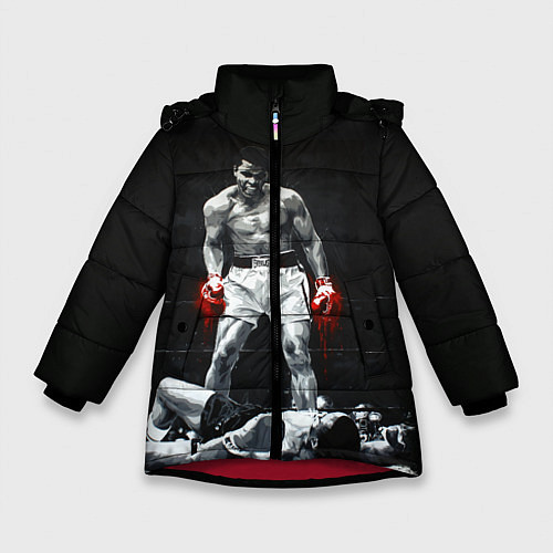 Зимняя куртка для девочки Muhammad Ali / 3D-Красный – фото 1