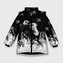 Куртка зимняя для девочки Егор Крид, цвет: 3D-черный
