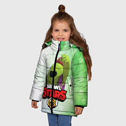 Куртка зимняя для девочки Spike brawl stars, цвет: 3D-светло-серый — фото 2