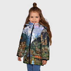 Куртка зимняя для девочки HEROES, цвет: 3D-светло-серый — фото 2