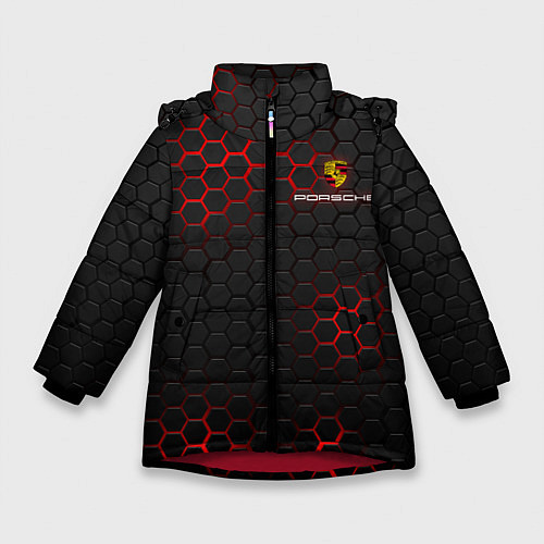 Зимняя куртка для девочки PORSCHE / 3D-Красный – фото 1