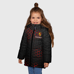 Куртка зимняя для девочки PORSCHE, цвет: 3D-красный — фото 2