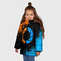 Куртка зимняя для девочки PORTAL, цвет: 3D-светло-серый — фото 2