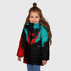 Куртка зимняя для девочки DMC, цвет: 3D-черный — фото 2