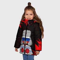 Куртка зимняя для девочки CountryHumans, цвет: 3D-черный — фото 2