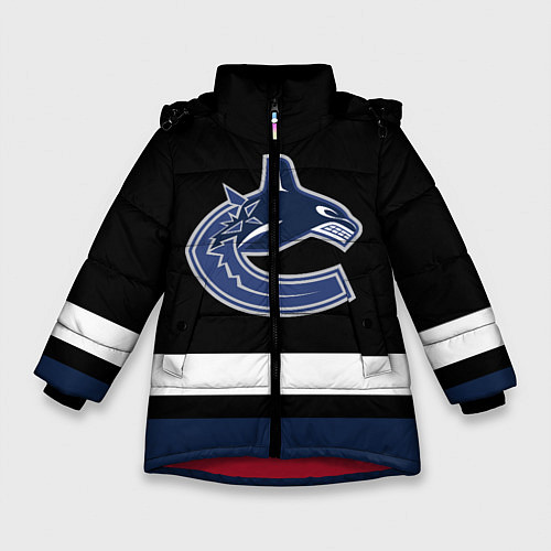 Зимняя куртка для девочки Vancouver Canucks / 3D-Красный – фото 1