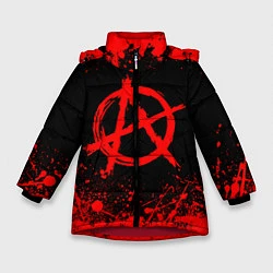 Куртка зимняя для девочки АНАРХИЯ, цвет: 3D-красный