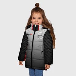 Куртка зимняя для девочки NISSAN NISMO, цвет: 3D-черный — фото 2