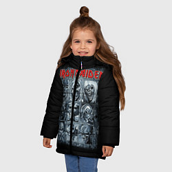 Куртка зимняя для девочки Iron Maiden, цвет: 3D-светло-серый — фото 2