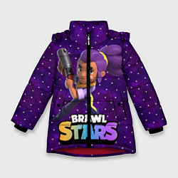 Куртка зимняя для девочки Brawl stars Шелли, цвет: 3D-красный