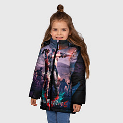Куртка зимняя для девочки DMC art, цвет: 3D-черный — фото 2