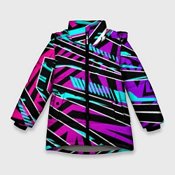 Куртка зимняя для девочки Форма для фитнеса, цвет: 3D-светло-серый