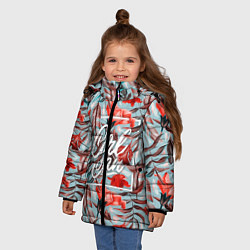 Куртка зимняя для девочки Girl Can, цвет: 3D-черный — фото 2