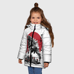 Куртка зимняя для девочки GODZILLA, цвет: 3D-светло-серый — фото 2