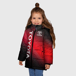 Куртка зимняя для девочки TOYOTA, цвет: 3D-черный — фото 2