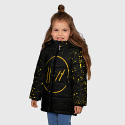 Куртка зимняя для девочки TWENTY ONE PILOTS, цвет: 3D-черный — фото 2