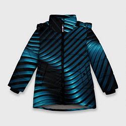 Куртка зимняя для девочки Плавность,, цвет: 3D-светло-серый