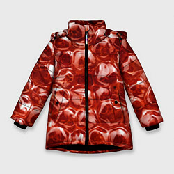 Зимняя куртка для девочки Красный Лед