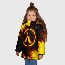 Куртка зимняя для девочки HALF-LIFE, цвет: 3D-черный — фото 2