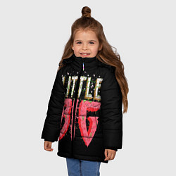 Куртка зимняя для девочки Little Big, цвет: 3D-черный — фото 2