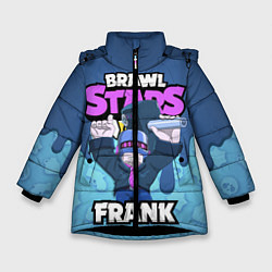 Куртка зимняя для девочки BRAWL STARS FRANK, цвет: 3D-черный