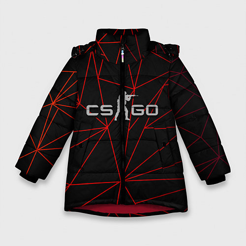 Зимняя куртка для девочки CSGO / 3D-Красный – фото 1