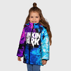 Куртка зимняя для девочки LINKIN PARK, цвет: 3D-красный — фото 2