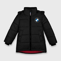 Куртка зимняя для девочки BMW 2020 Carbon Fiber, цвет: 3D-красный