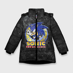 Куртка зимняя для девочки СОНИК, цвет: 3D-черный