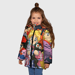 Куртка зимняя для девочки СЕЙЛОР МУН, цвет: 3D-светло-серый — фото 2
