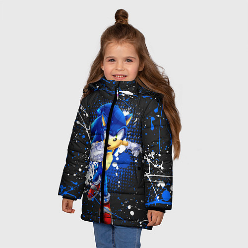 Зимняя куртка для девочки SONIC / 3D-Светло-серый – фото 3